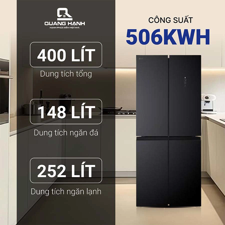 Tủ lạnh LG Inverter 400 lít Multi Door F40BG  QH246966 3